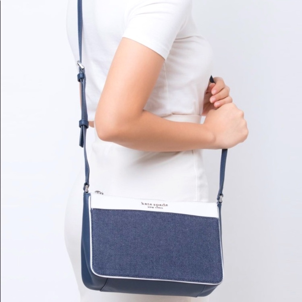 ♠️ Kate Spade Denim Zip Crossbody (Cameron) - NWT